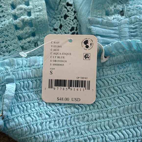 Free People Tallulah Bralette Aqua Size Small - Picture 10 of 10